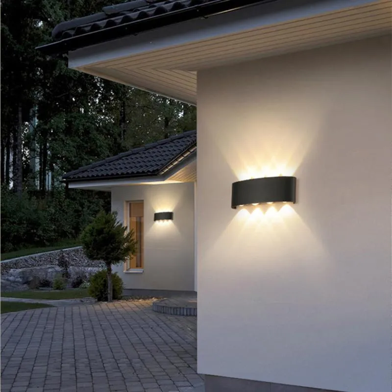 Lampe murale moderne lampe nordique extérieure étanche IP65 porche jardin salle à coucher de chevet décoration lumineux