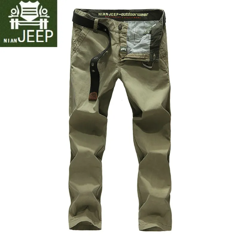 Plus Size 42 Original Brand Men Cargo Pants Summer 100% Cotton Loose Military Casual Long Trousers Male Army Men's Joggers 210518