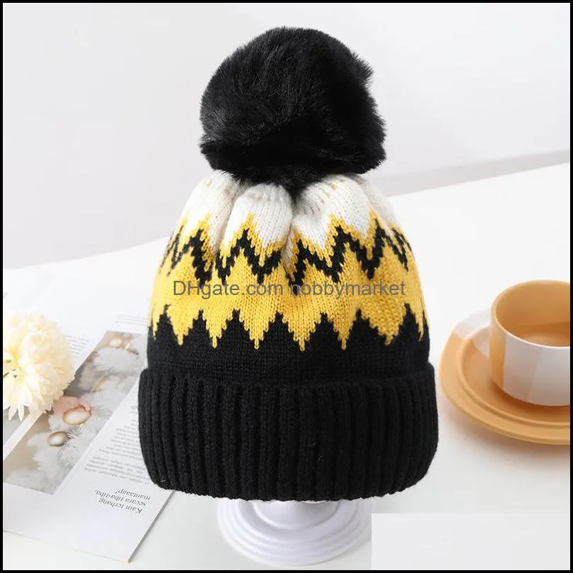 Womens Winter Knitted Beanie Hat Warm Lined Knitted Soft Beanie Women Ski Cap LLF11289