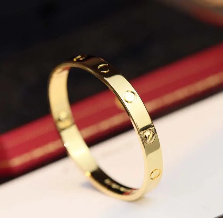 Bracelet épais de bande punk de qualité de luxe avec 4 ou pas de diamants pour les femmes cadeau de bijoux de mariage ont un timbre clair v or matériel PS3417