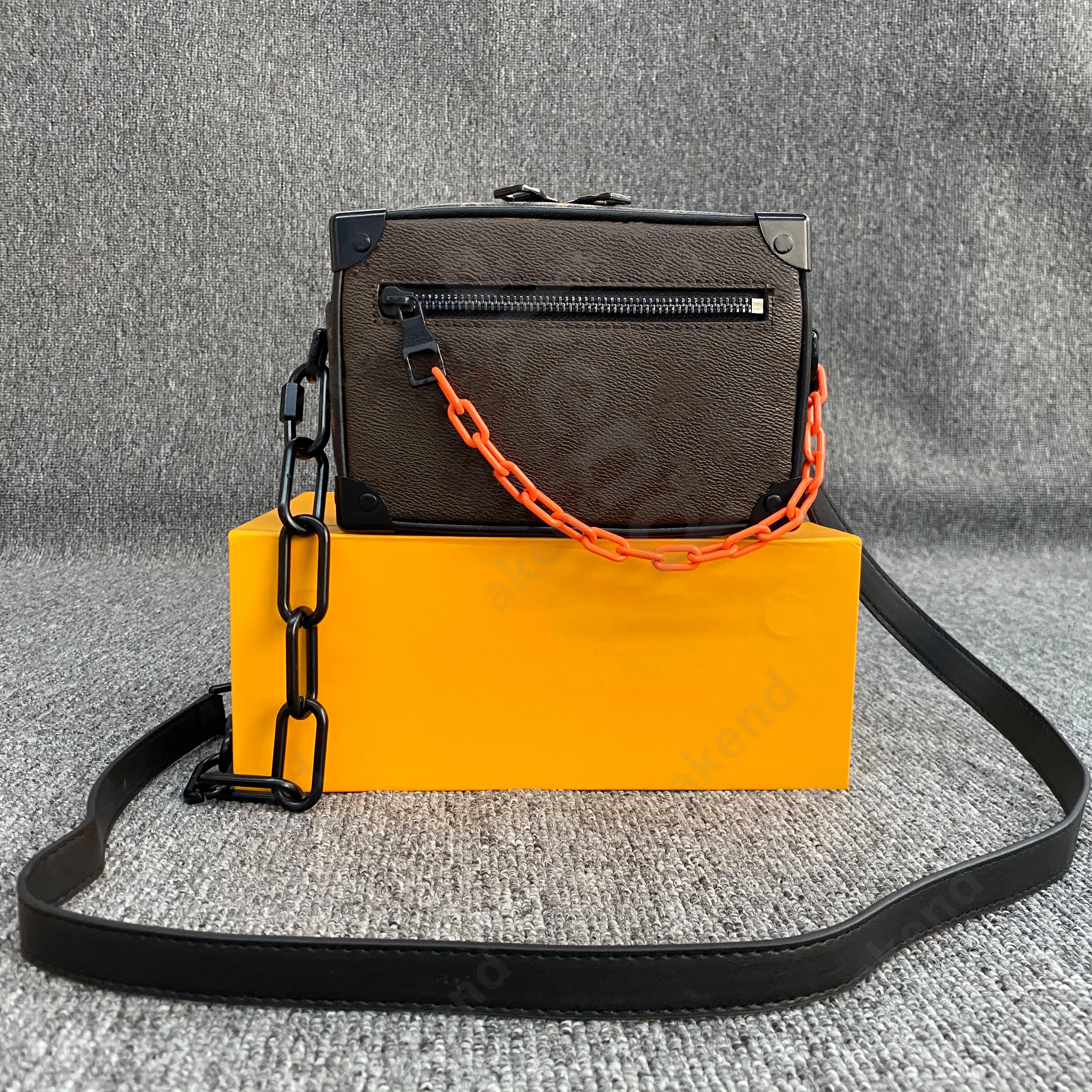 Högkvalitativ säljande handväska väskor SOFT TRUNK Bröstpaket dam Tote kedjor handväskor presbyopic original handväska väska Läder crossbody lyxdesigner Axlar Plånbok