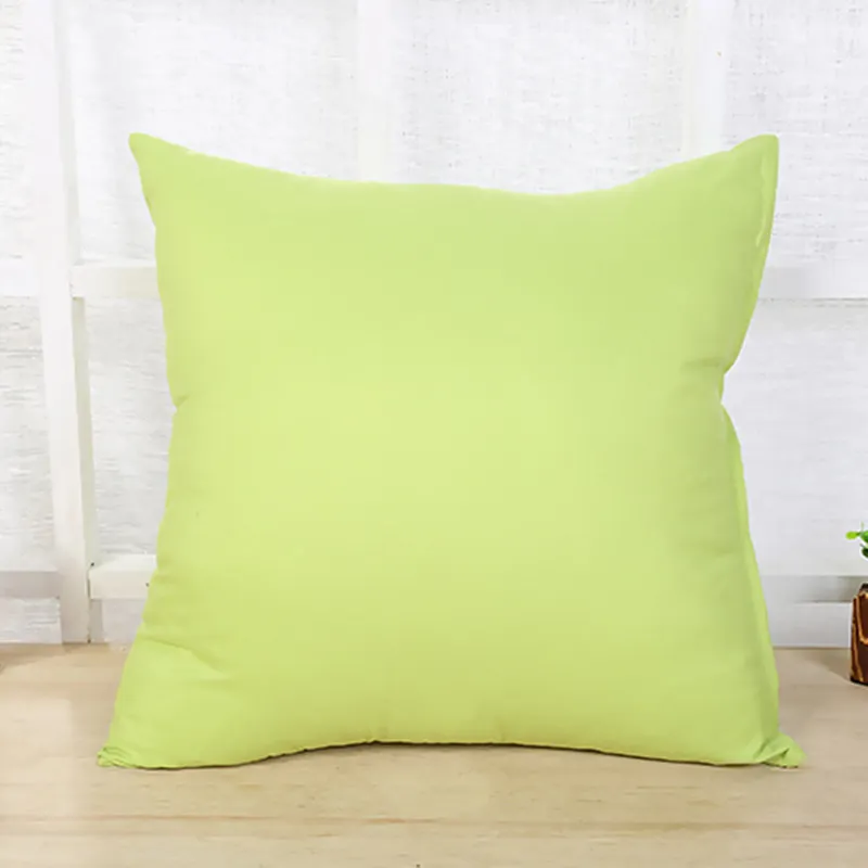 Solid color throw pillowcase Pull Plush Sofa backrest pillowslip 45*45cm Soft healthy cushion pillow cover with zipper candy colors cases