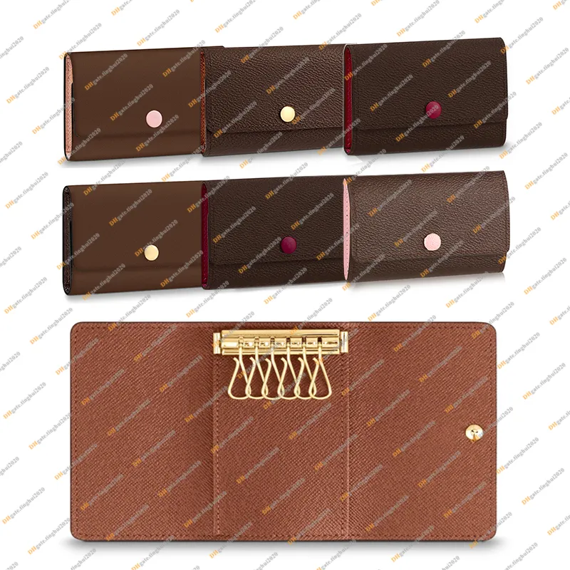 Unisex Fashion Casual Designer Luxury 6 Key Holder Wallet Coin Purse Key Pouch High Quality TOP 5A M62630 M61285 N62630 M60701 Business Card Holders