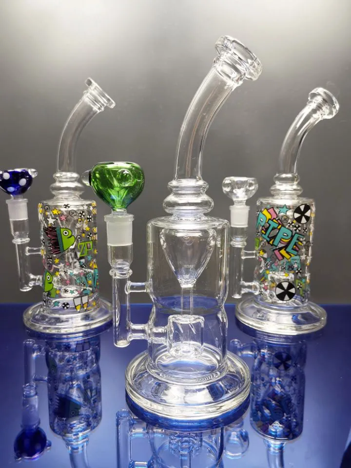 Hookahs bong torus dab rig recycler met matrix percolator stevige rokende waterpijp met glazen bowl 14.4mm joint cheechshop