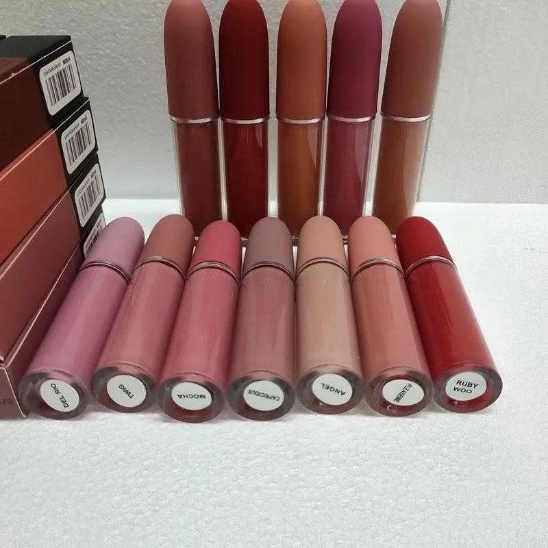 Lip Gloss Matte 12 Farben Makeup Glanz Retro- Lippenstifte Frost Sexy 4,5g