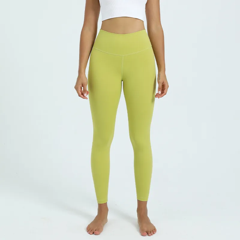 Leggings pour femmes vêtements survêtement pantalons de Yoga sensation nue pêche hanche poche intérieure Fitness sport pantalon ascenseur serré neuf fille