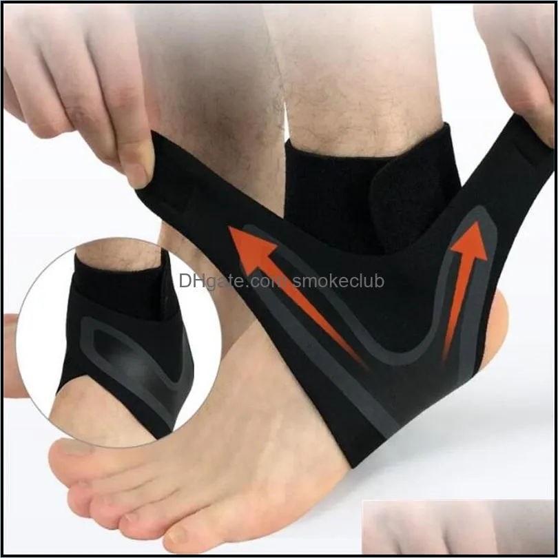 1 PCS Ankle Support Brace,Elasticity Free Adjustment Protection Foot Bandage,Sprain Prevention Sport Fitness Guard Band 1241 Z2