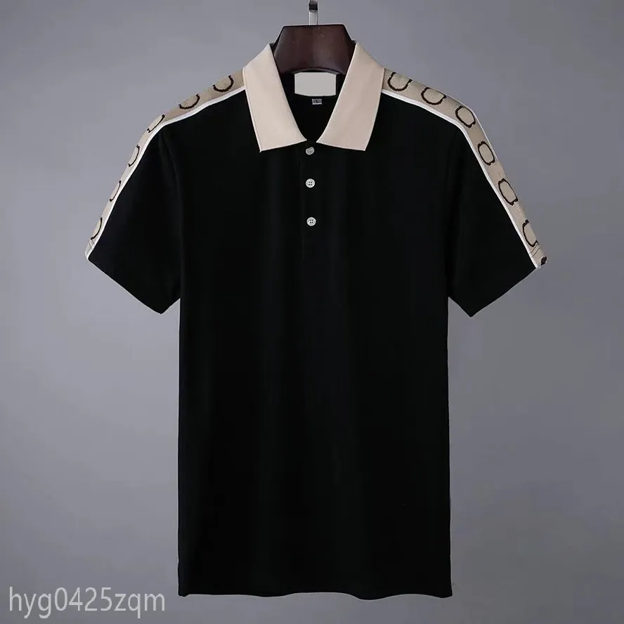 2021ss Designer Polo Shirts Men Luxury Polos Casual Mens T Shirt Snake Bee Letter Print Embroidery Fashion High Street Man Tee