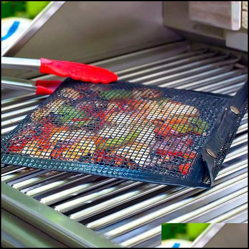 Tools & Accessories 1pcs Non-Stick Mesh BBQ Grilling Bag Outdoor Picnic Tool Reusable And Easy To Clean Bake