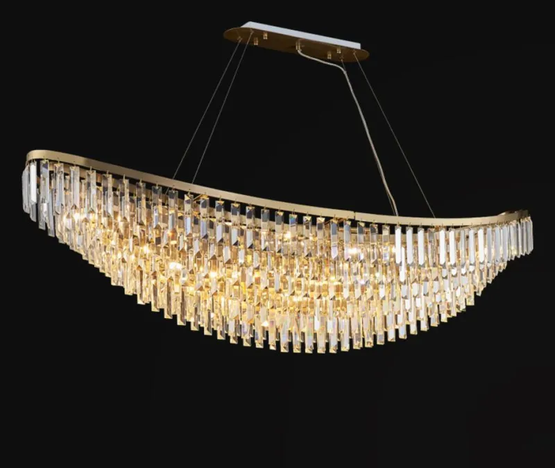 Luxury crystal chandelier LED modern living room lamp meeting room hotel decoration lamp