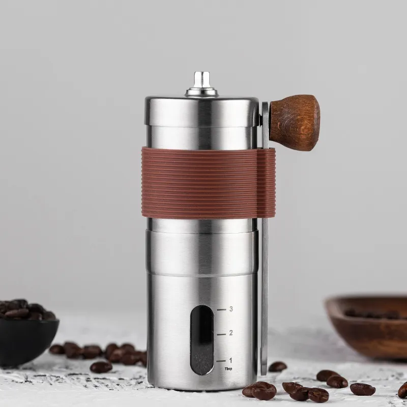 Portable Manual Coffee Grinder - Mini Stainless Steel Coffee Bean Mill ...