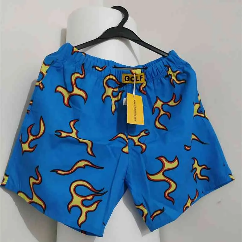High Luxury Novelty Men Comfortable Golf Flame Le Fleur Tyler The Creator Skateboard Street Cotton Casual Shorts 08 210629 From 15 4 DHgate