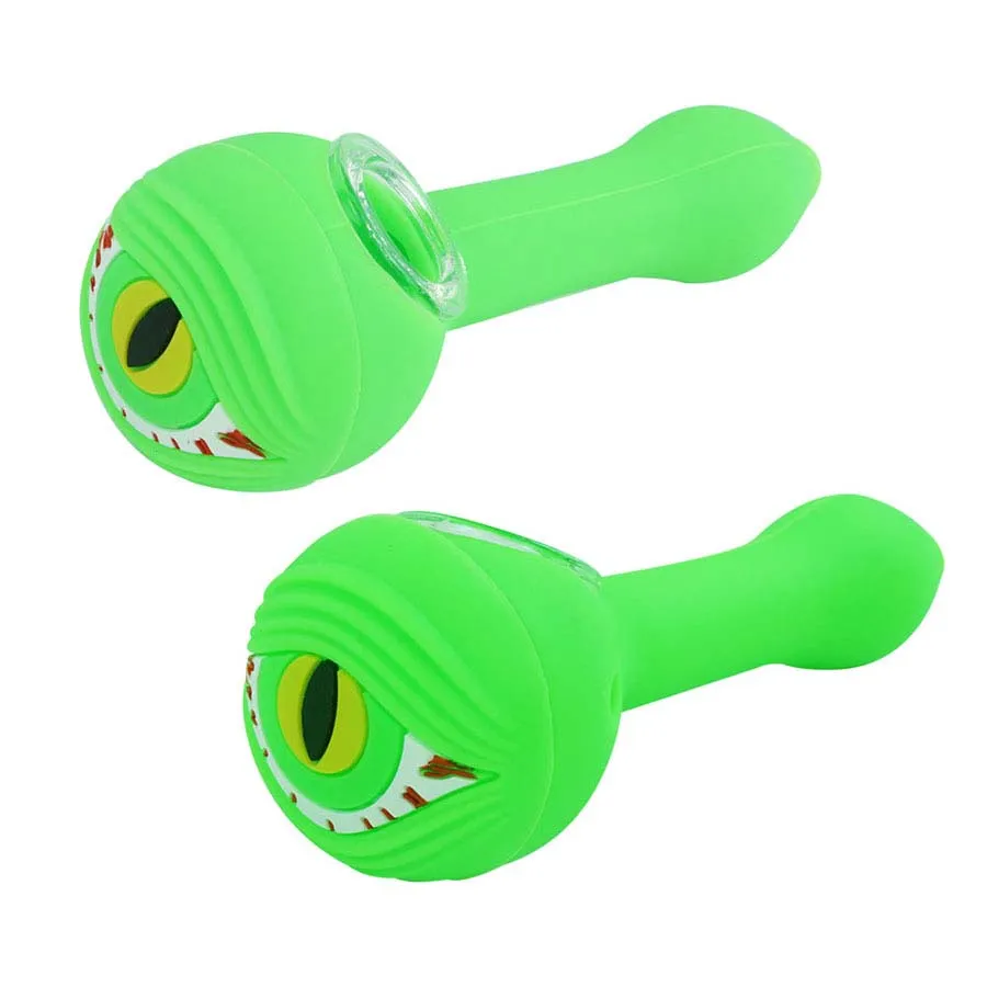 Tubulações de água de fumar mini tubo de mão bodbler pilha de óleo de cachimbo bongos de silicone fumo tabaco amigável plataformas bong