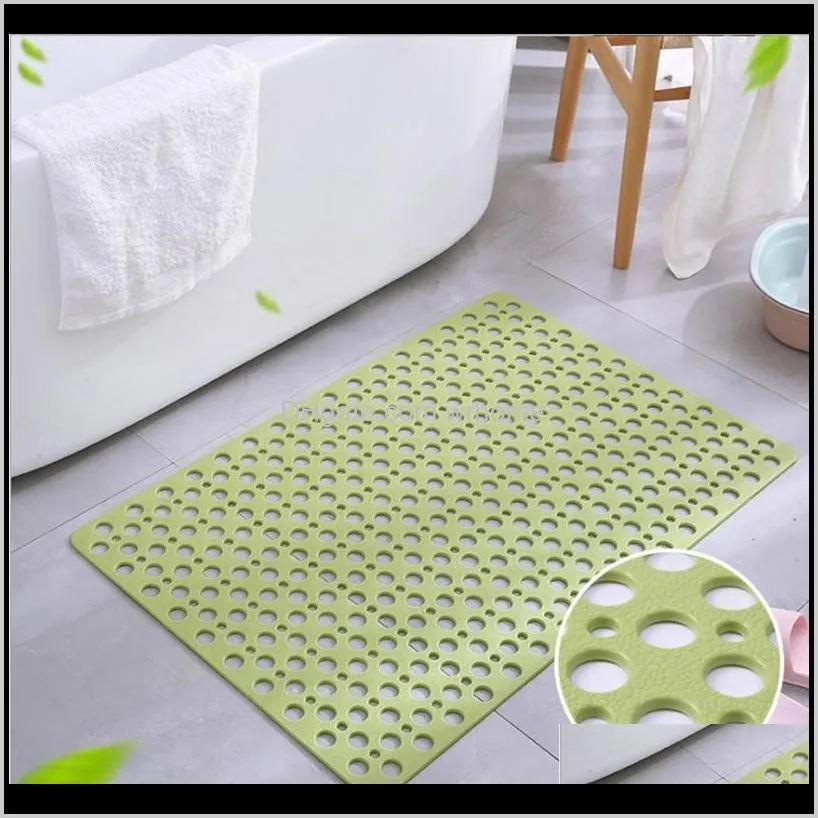 shower bathroom mat environmental protection tpe household toilet mat floor hollow hydrophobic non-slip pad anti-fall bath1