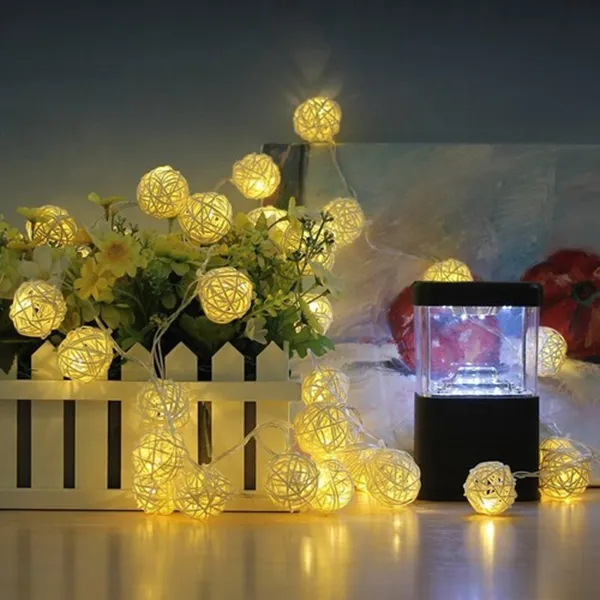 Bruiloft Tuindecoratie Zonne-lichtsnoer Batterijlicht Decoratieve LED-lichtsnoer