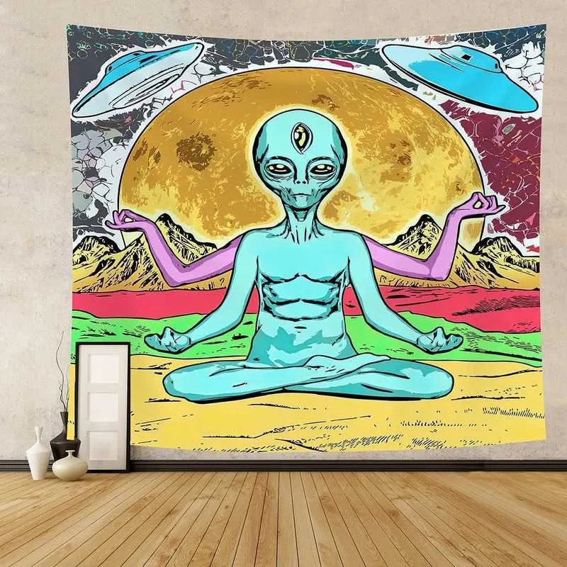 Trippy hotsell alien tapestry