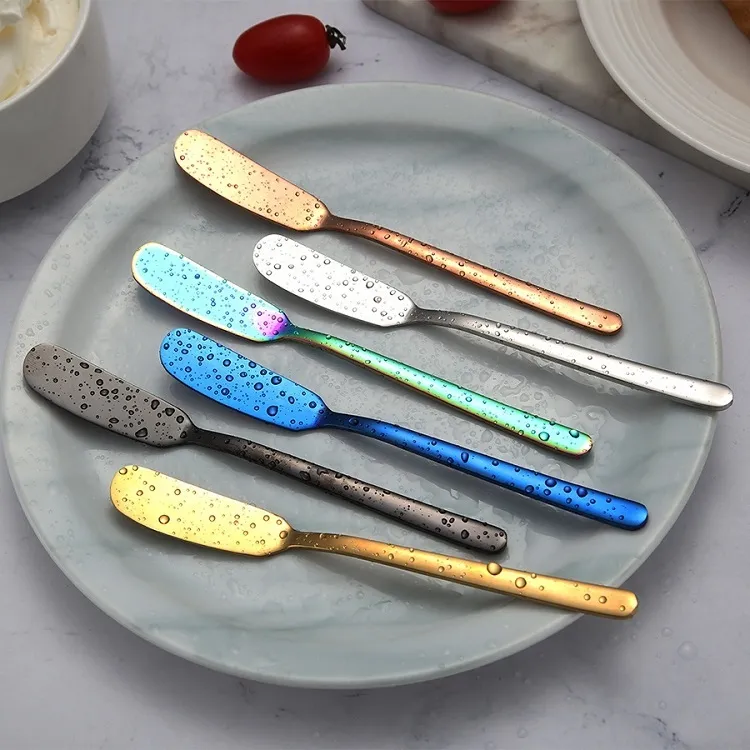 304 Stainless Steel Butter Knife Western Tableware Jam Knife Butter Spatula Cream Decorating Knife Kitchen Tools T2I51783