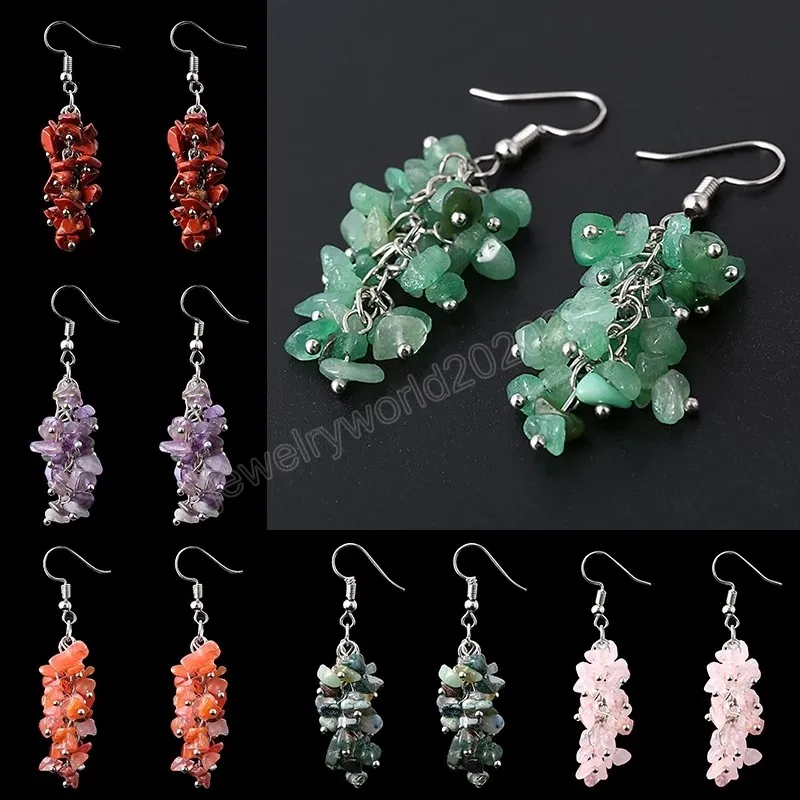 Beaded Natural Stone Earrings – Sublime Clothing Boutique