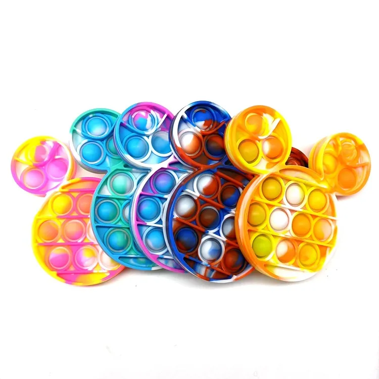 Push Pop Fidget Toy Cartoon Mouse Popper Juguete De Burbuja De