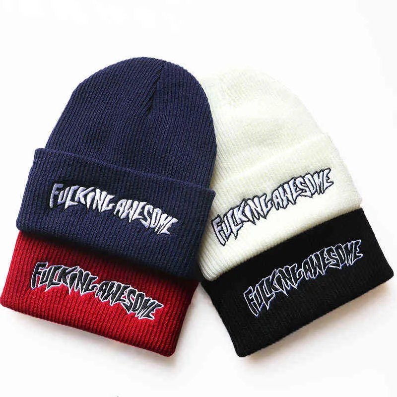 Fucking Knitted Paradox Beanie Soft Elastic Skullies For Men