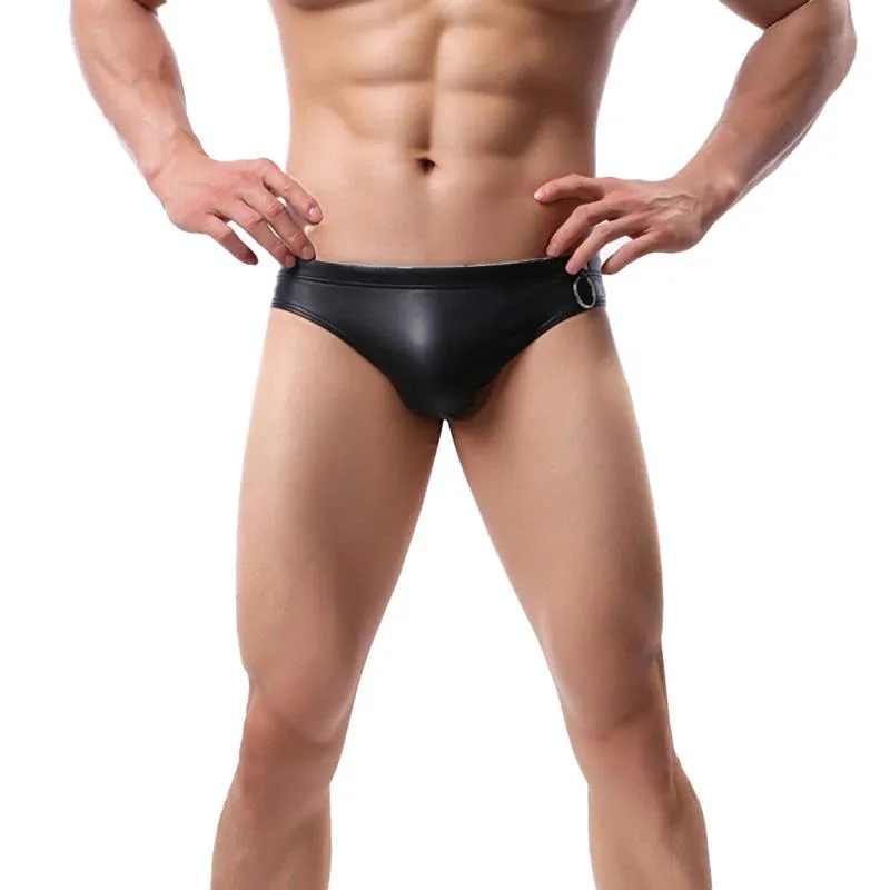 Black Zippered Boxer Lacquer Leather Men's Tight Sexy Panties Underwear  Festival, LGBT Pride Boxer Fast Shipping From USA Gift for Him -  Canada