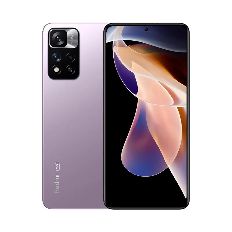 Téléphone portable d'origine Xiaomi Redmi Note 11 Pro 5G 6 Go de RAM 128 Go de ROM Octa Core MTK Dimensity 920 Android 6.67 "Plein écran 108MP AI NFC IP53 ID d'empreintes digitales Smart Cell Phone