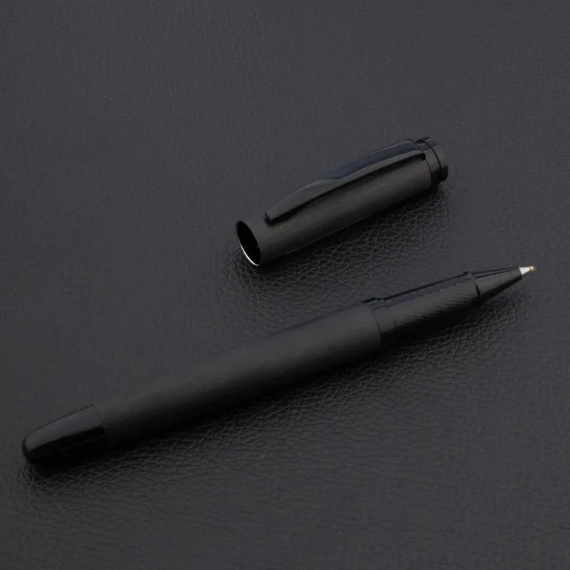 Ballpoint Pens 5£ Uxury Quality Black Titanium MATTE Gift Rollerball Pen OFFICE STUDENT Switzerland Frosted Signature Ink