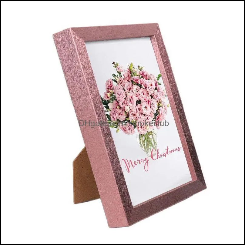 Wooden Wedding Couple Picture Frame Office Table Decor Family Photo Display Frames Multi Color Living Room Bedroom Picture Frame