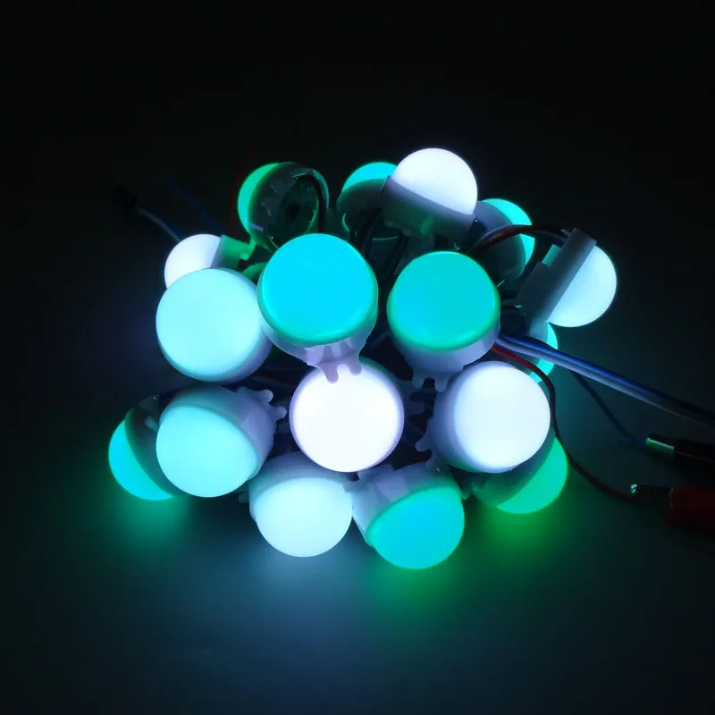 DC12V WS2811 LED Pixel Module - 30mm Diffused Full Color RGB 5050 LED ...