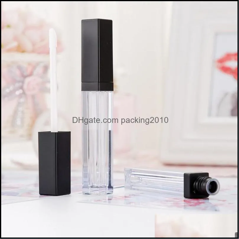 5ml Lipgloss Plastic Box Containers Empty Rose Gold Lipgloss Tube Eyeliner Eyelash Container Mini Lip Gloss Split Bottle