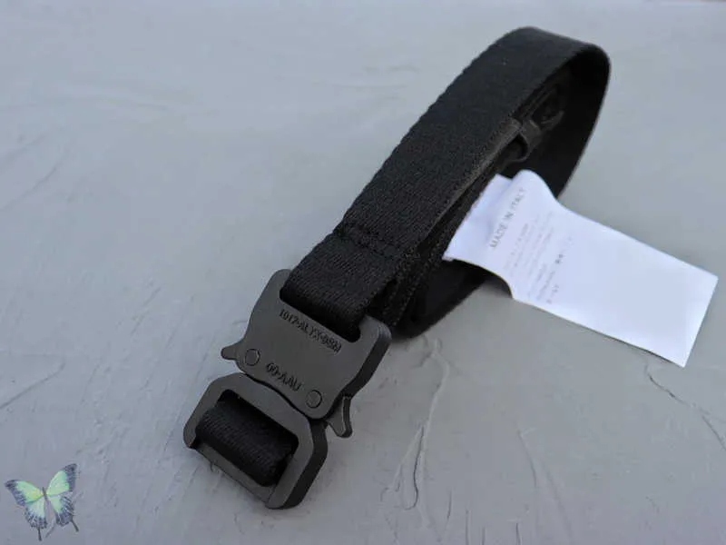 Alyx Metal Buckle Belts 1017 Alyx 9sm Belts Canvas Unisex Safety Belts Q0622