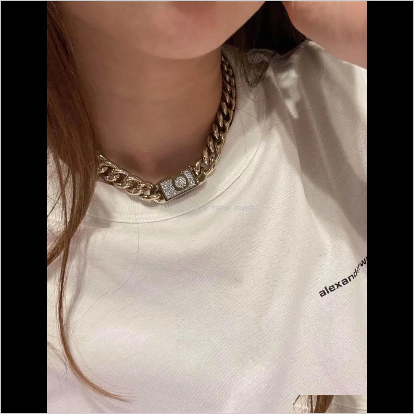 Fashion 14k gold cuban link chain necklace choker bracelet for mens and women lovers gift hip hop jewelry With BOX wjl0948