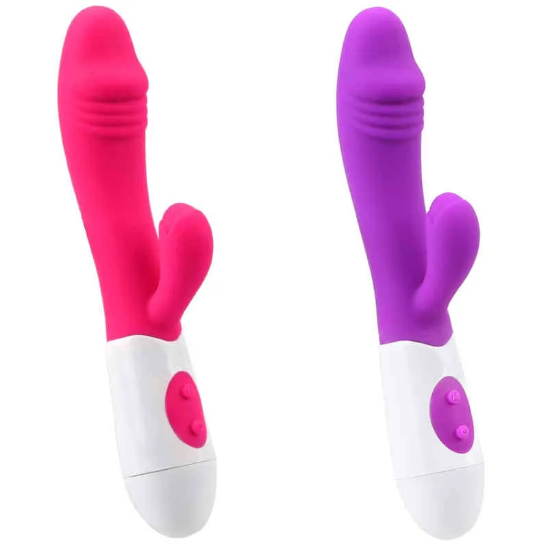 Nxy Vibratori Sex Woman Dildo Rabbit Vibratore Stimolatore del clitoride Plug anale Giocattoli del pene per adulti Masturbatore femminile Macchina erotica Negozio di giocattoli 1220