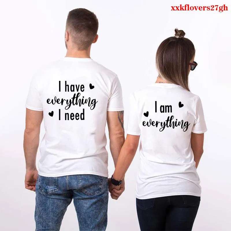 T-shirt das mulheres casais que corresponde sentença camisetas roupas engraçadas casal roupas amantes doces verão moda tops manga curta t - shirts extragrande