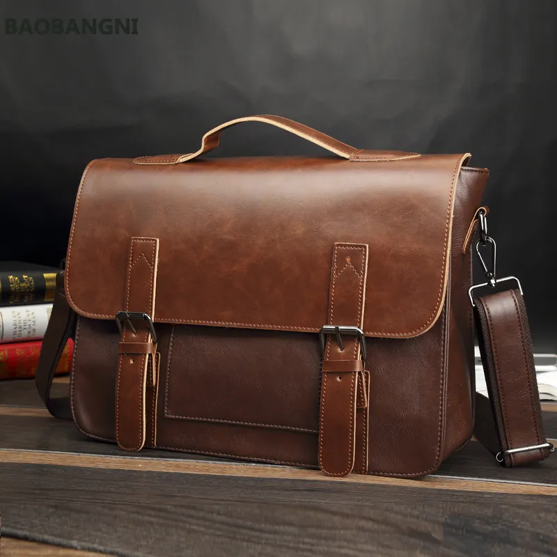 Bolso De Hombre De Cuero Maletines De Hombre Maletín De Cuero De Hombre Para Laptop Bolsos De Mensajero Maletín De Hombre Natural Ohrrm