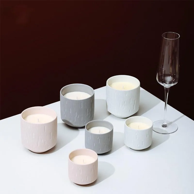 Candle Holders Modern Nordic Style Tiny Party Ceramic Living Room Kitchen Soporte Vela Table Decoration EH60CH