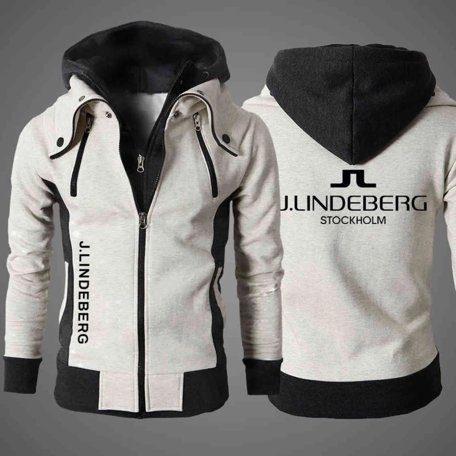 J Lindeberg Golf Men's Clothing Outdoor Sweatshirt Casual Male Jacket Fleece Hoodies Quality SportWear Harajuku Outwear 211106