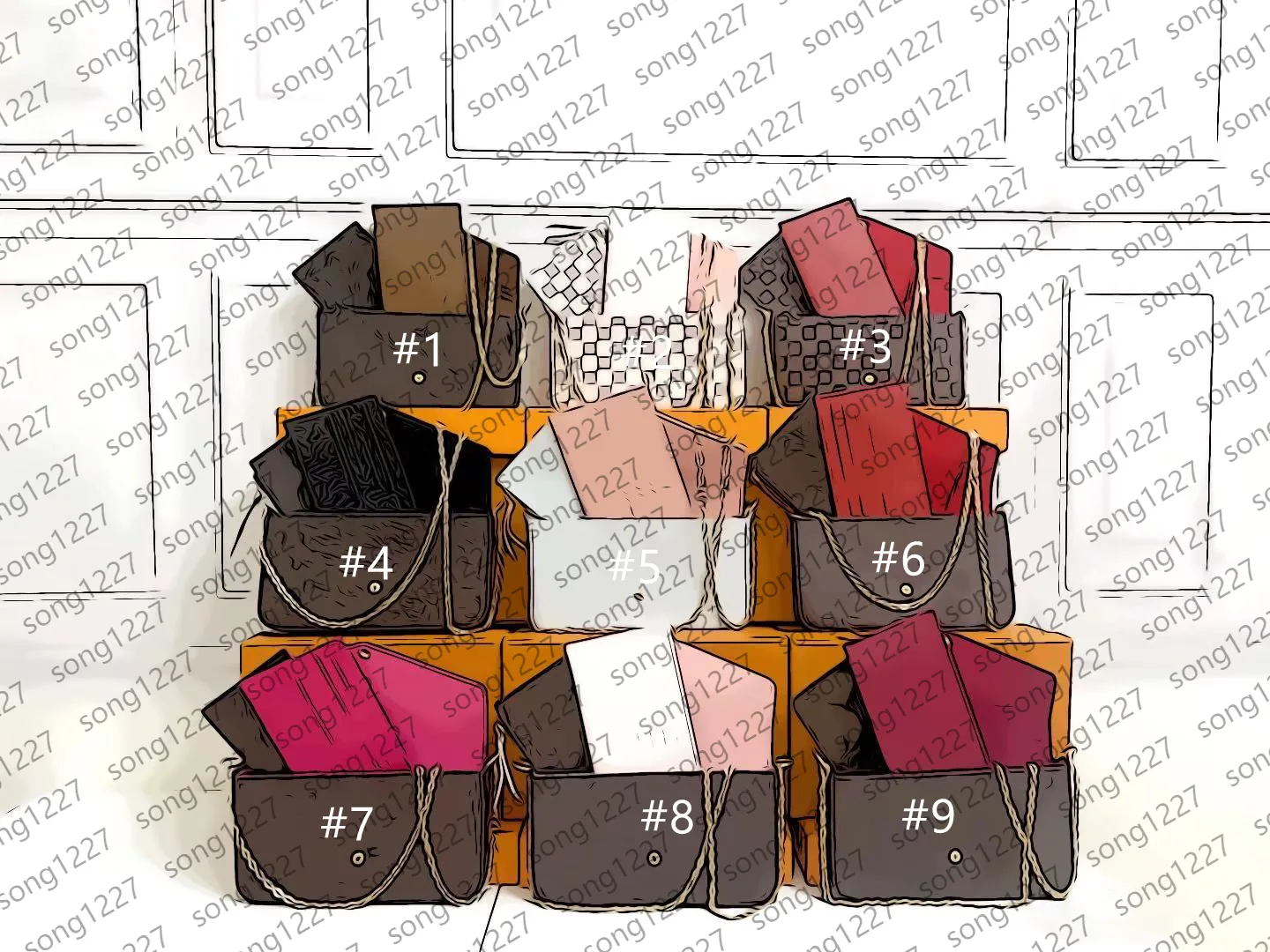 女性の贅沢なデザイナーバッグ2021二重使用ハンドバッグエレガントで豪華な2つの取り外し可能なポケットが含まれている2つの取り外し可能なポケットの毎日の箱のほこりとのファッションの選択の必需品