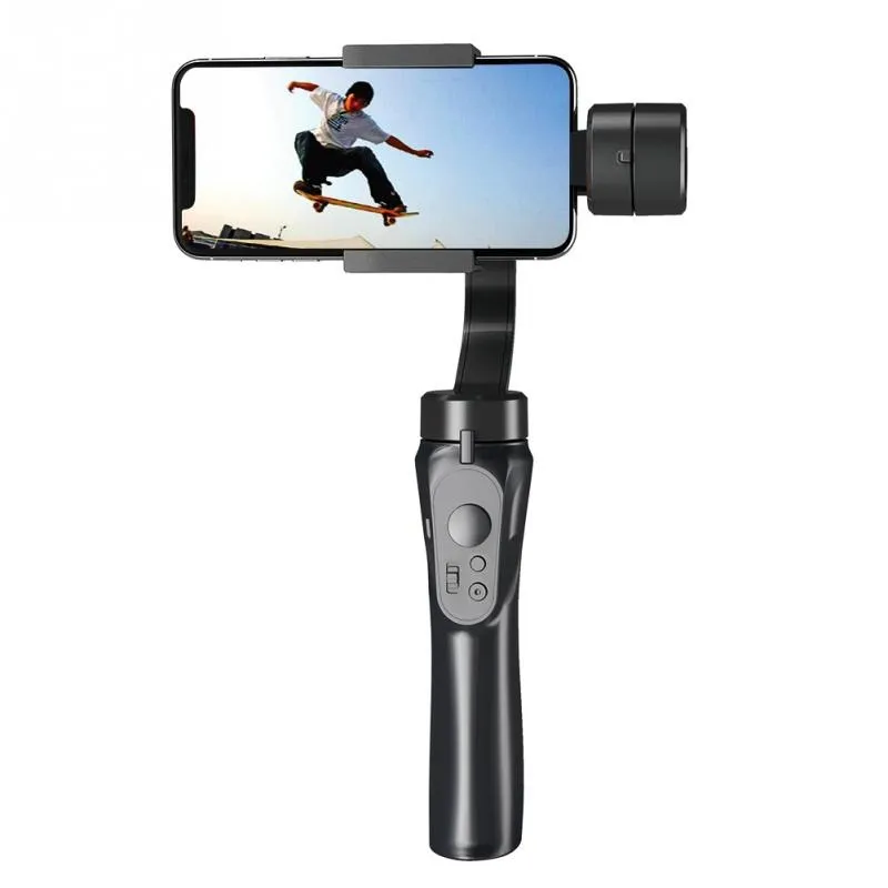 Monopods Telefon Stabilisator Smot Smart Stabiliserande H4 Hållare Handhåll Gimbal Stabilizer för iPhone Samsung Action Camera