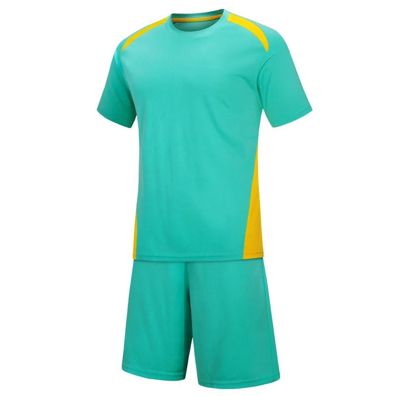 Personnalisé 2021 Soccer Jersey Sets hommes et femmes adulte orange entraînement sportif personnalisé maillot de football équipe maillots uniformes 07