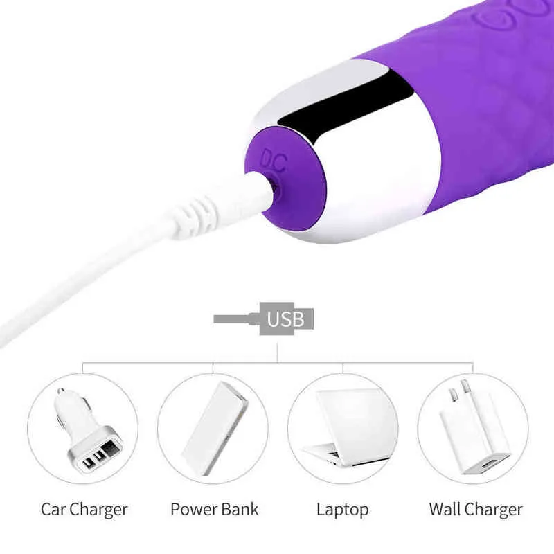 DUOAI Silicone Wand Vibrator 10 Speed USB Rechargeable 8.1in Strong  Vibration for Women DA-D286 from Dhgate Vibrators - price 35.64