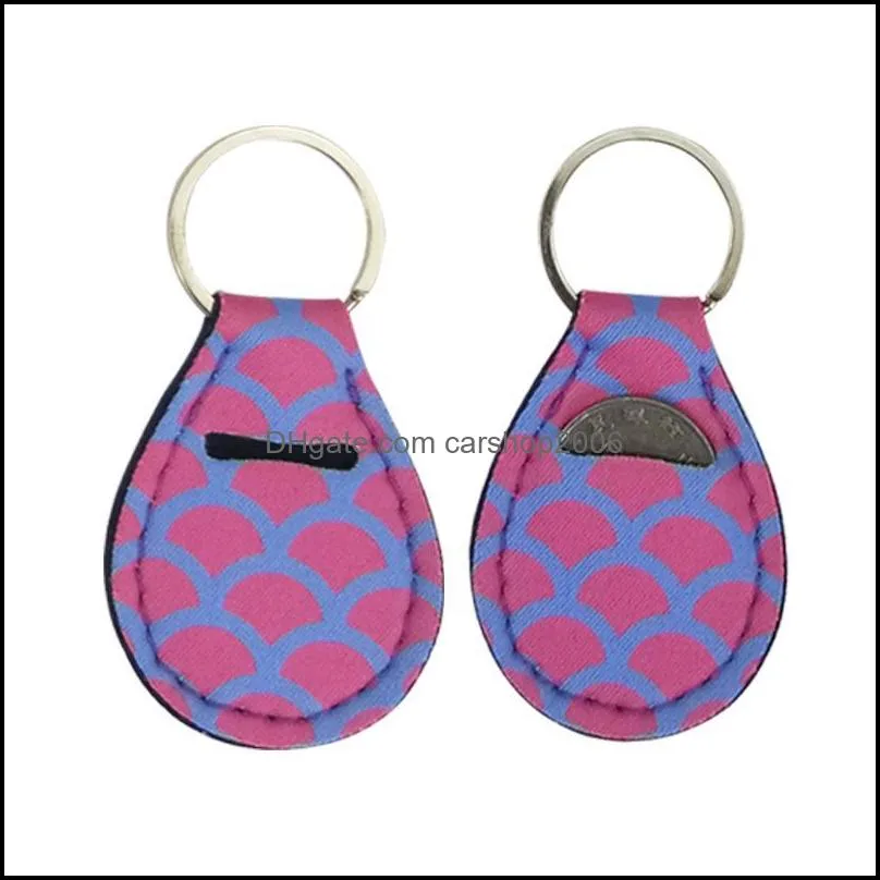 Personal Security Key Ring Coin Bags Neoprene Lipstick Pure White Custom Lanyard Keychains Bracelet Keychain Holders HWE9155