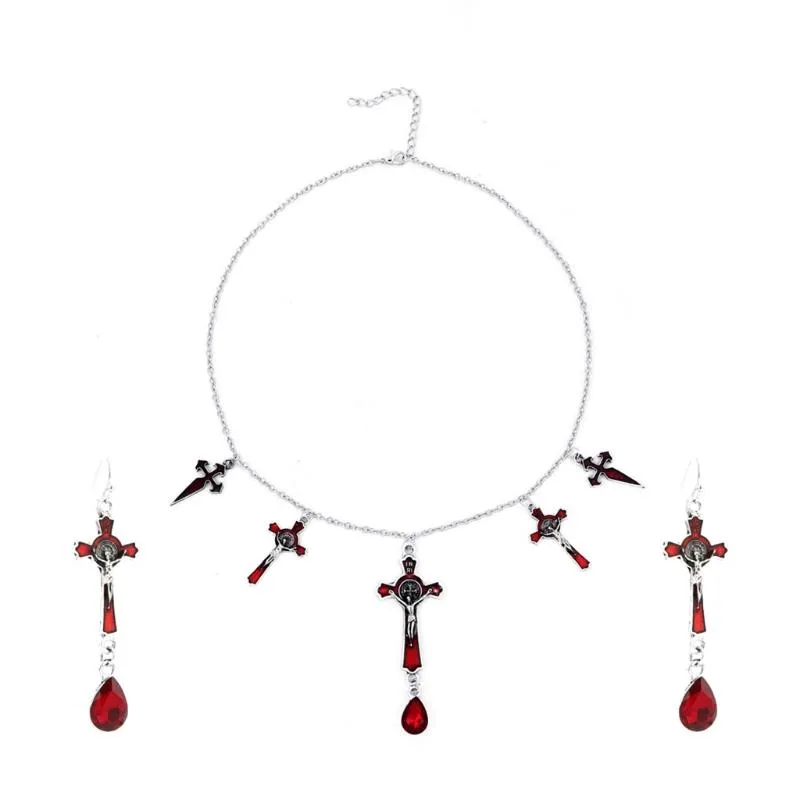 Oorbellen Ketting Volwassen Gothic Earring Sieraden Ornament Awesome Hanger voor