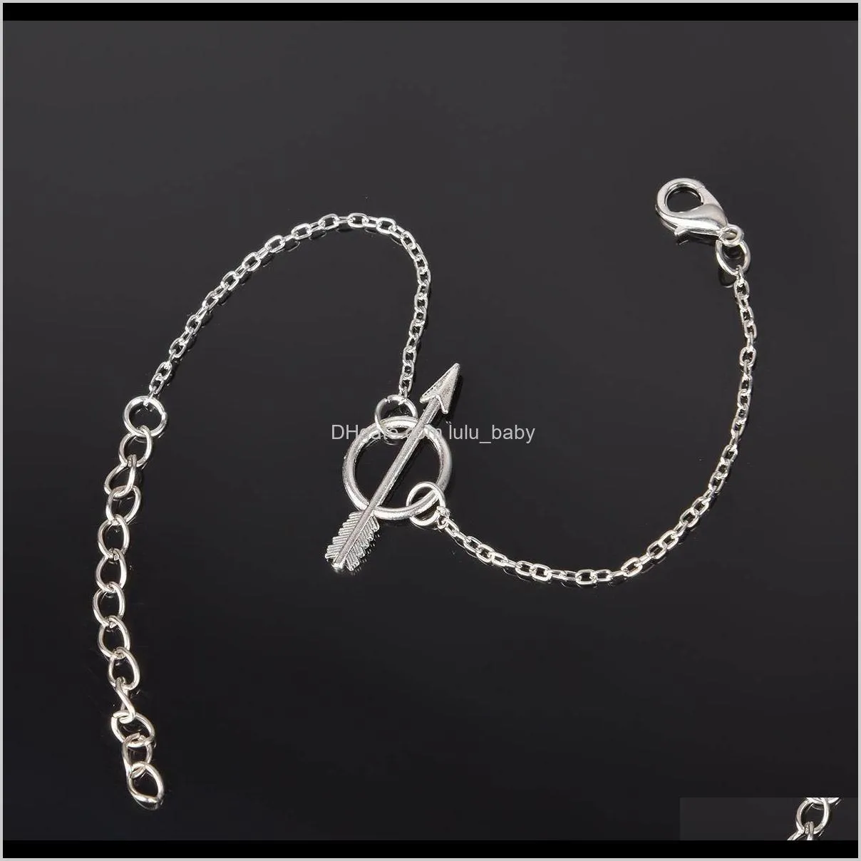 simple retro ankle bracelet chain love owl feather handcuff bicycle star anklet charm fashion jewelry for women drop shipping