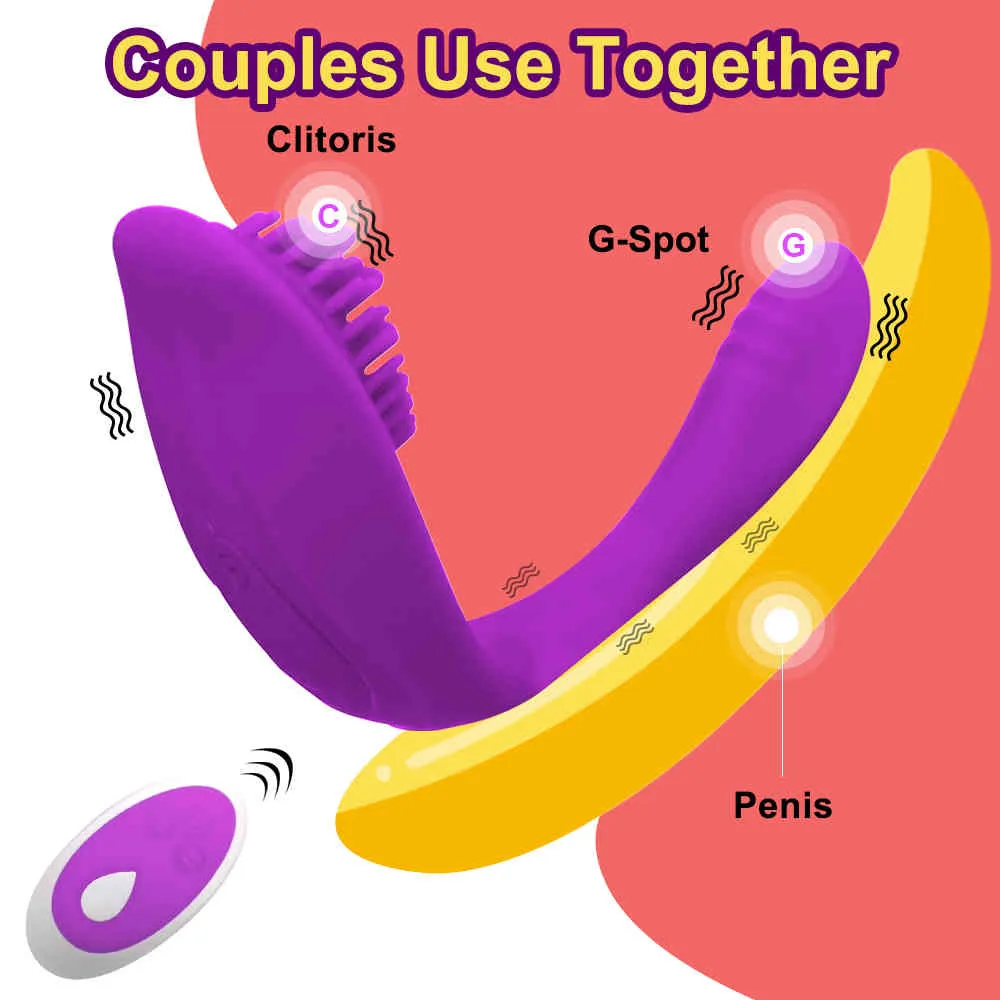 Fjärrkontroll av dildo vibratorer för par trosor g-spot clitoris stimulering masturbator sexleksaker för kvinnor vuxna x0320