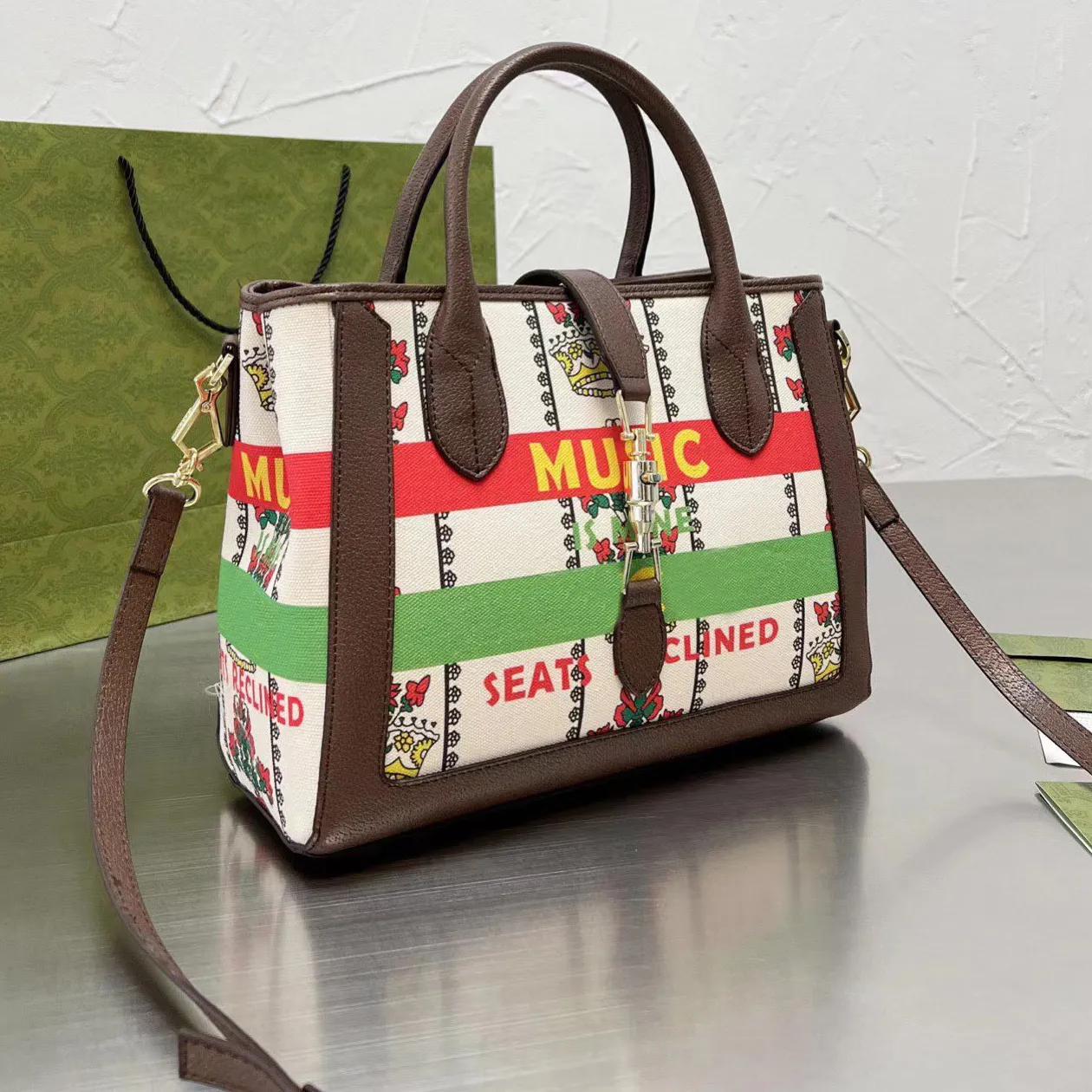 shopping bag printing purse bags Top designers Quality Luxurys Ladies 2021 handbag Women fashion mother handbags shoulder wallet cossbody totes letter Metallic
