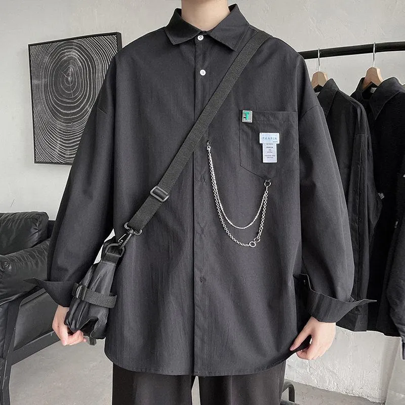 売りです メンズカジュアルシャツ特大シャツ ストリート服 長袖 原宿 ファッション 韓国のブランド服を Dhgate Japan 直販純正 Acelerando Com Ec