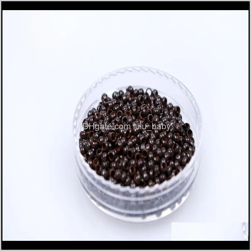 zhifan nano silicone copper rings (200 pcs/lot)silicone lined nano links nano beads rings&tubes for hair extensions shipping