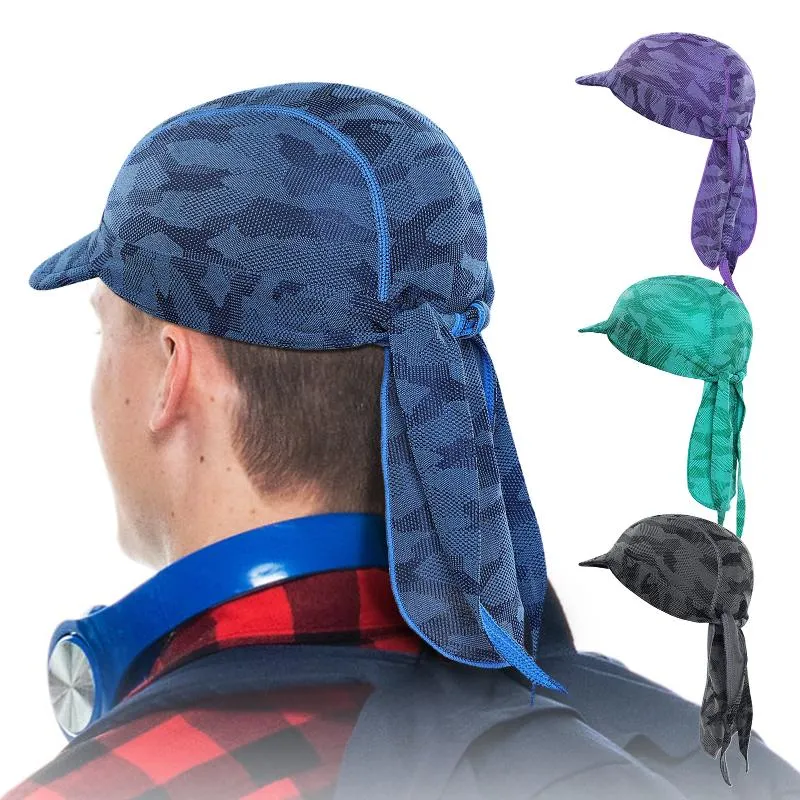 Casquettes de cyclisme Masques Chapeau Premium Vélo Bonnet Anti-Transpiration Chapeaux Foulard Bandeau Pirate À Séchage Rapide Pour Le Sport En Plein Air