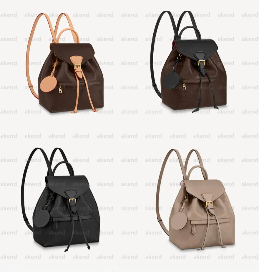 High quality Genuine Leather designer luxury Backpacks MONTSOURIS Handbag Bag Shoulder Bags Black Letter Embossing Fashion Zipper SPERONE Travelling school